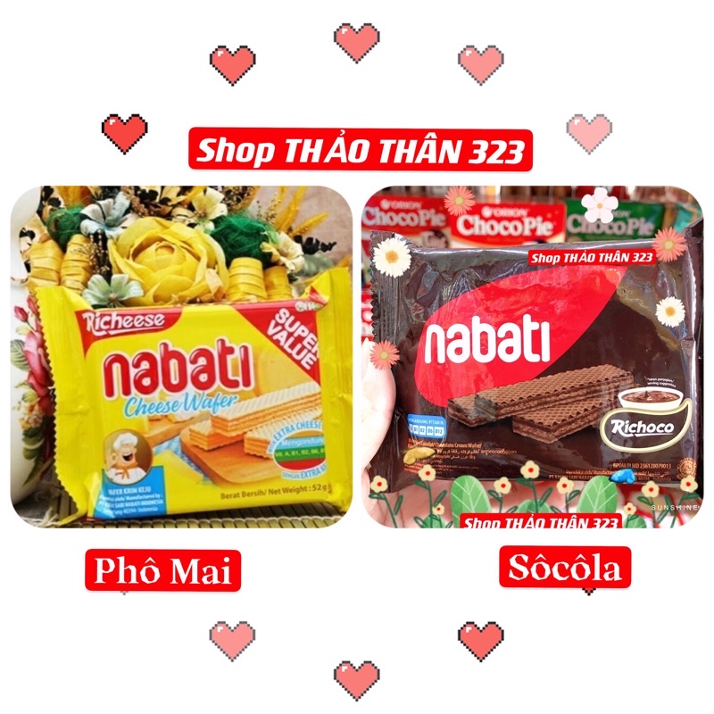 Bánh Xốp Miếng Phô mai Nabati 52g