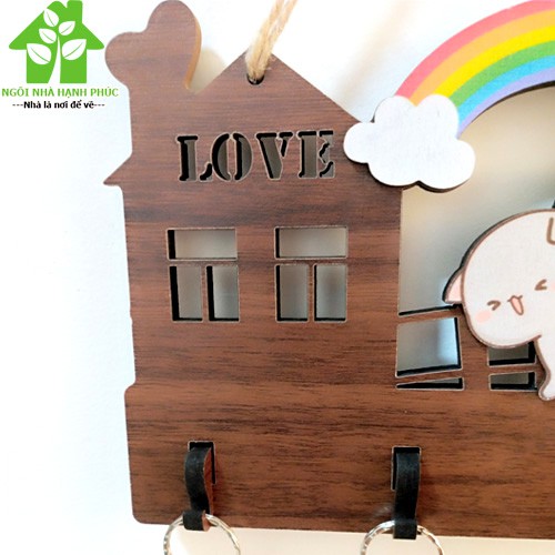 BẢNG GỖ TREO CỬA 📌FREESHIP 50k📌 Bảng gỗ decor  BM_134 có móc treo chìa khóa🌈Tặng kèo móc treo tường🌈