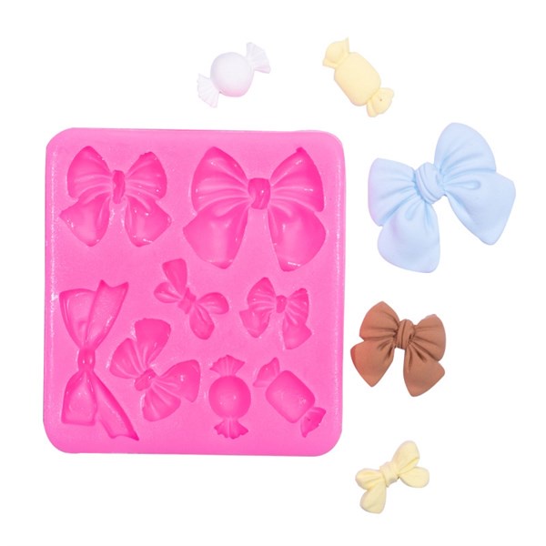 Khuôn Silicone Nơ Kẹo 2Cm 3Cm 4Cm