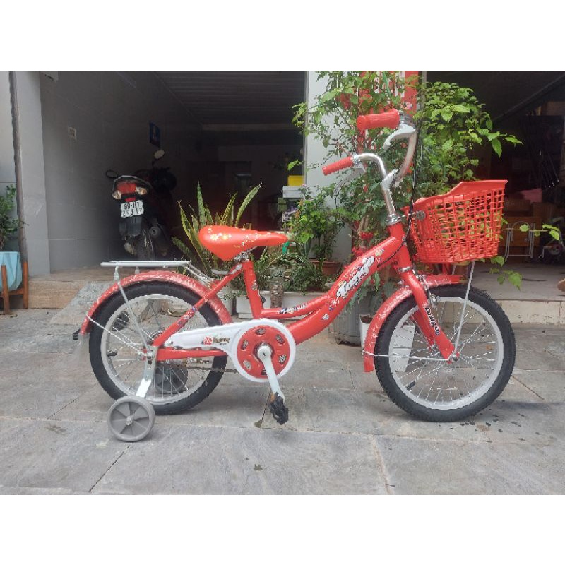 Xe đạp 16 inch hãng Tango dành cho bé gái từ 4,5- 6,5 mẫu 1 khung
