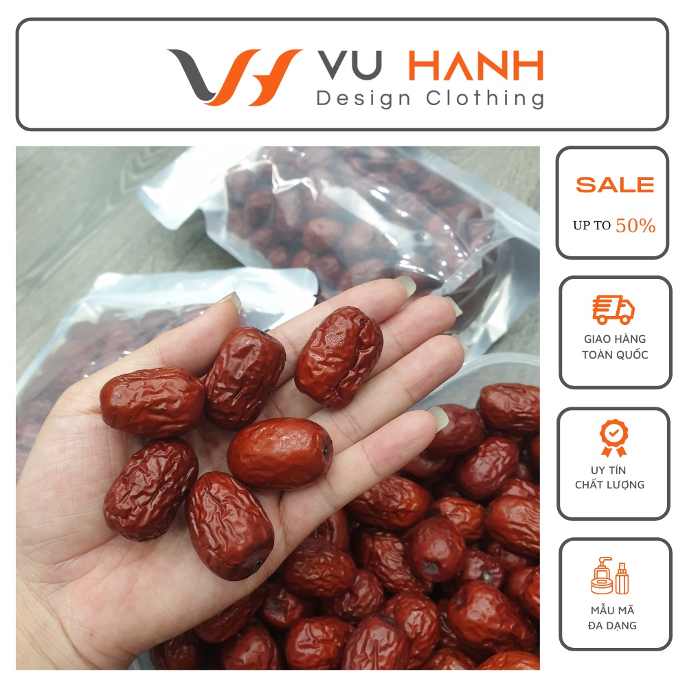 Táo đỏ 1kg ( 2 gói), táo đỏ sấy khô | Shop Vũ Hạnh