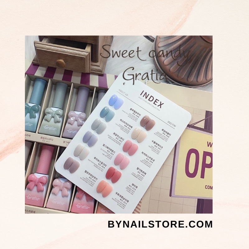 Sơn gel thạch cao cấp Hàn Quốc tách lẻ collection Autumn 2022 ‘ Gratia’ (1pcs)