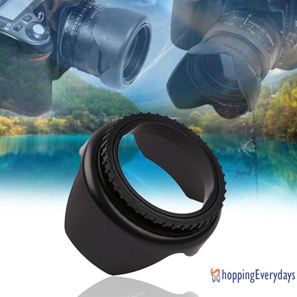 【sv】 Professional Flower Shape Screw Mount Lens Hood for Nikon Cannon Sony