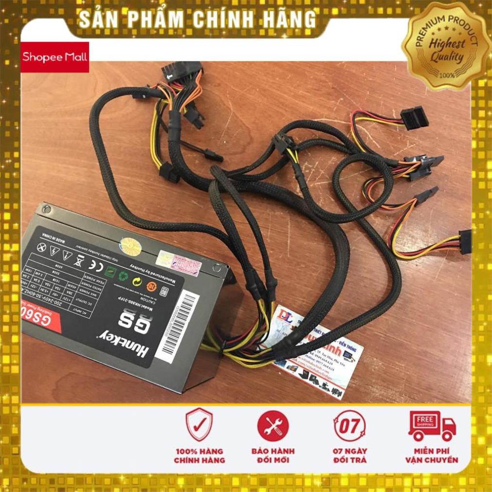 Siêu sale_ Nguồn công sức thực 600W Huntkey GS600 có 4pin cpu,6pin 8pin cho vga