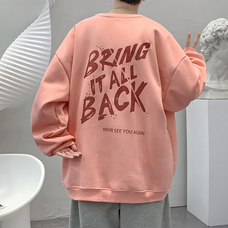 Ifnicefuture Áo hoodie Tay Dài In Họa Tiết Đơn Giản Thời Trang Hàn Quốc Cho Nam