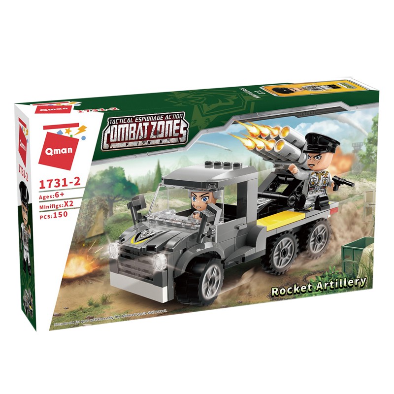 Bộ Đồ Chơi Xếp Hình Thông Minh Cho Bé QMAN 1731 - Sức Mạnh Quân Sự