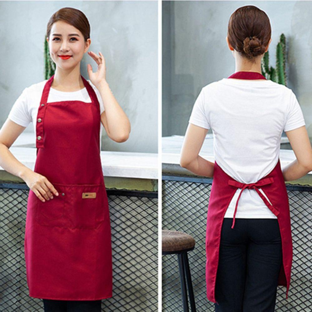 Tạp Dề Vải Canvas Chống Thấm Nước Tùy Chỉnh Tiện Dụng Cho Nhà Bếp / Quán