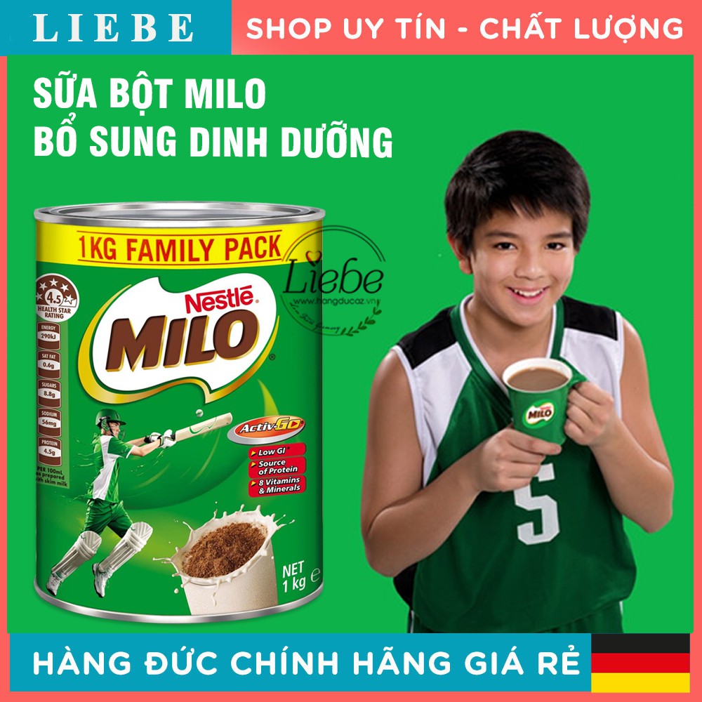 Sữa Milo Úc 1kg giá tốt