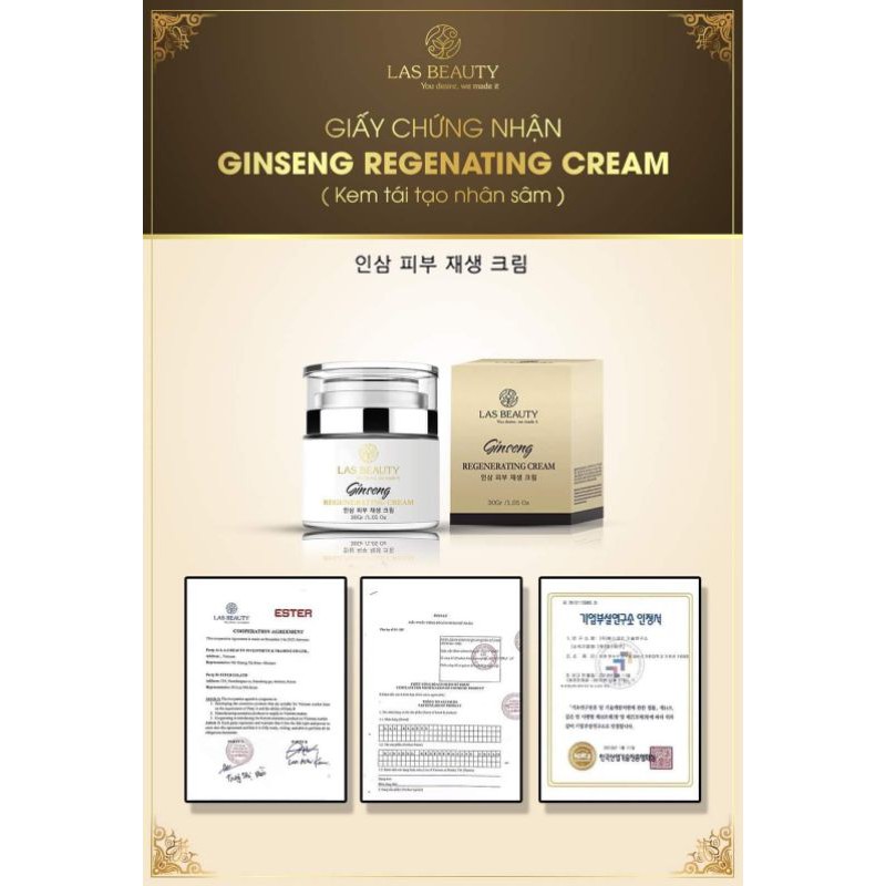 KEM TÁI TẠO DA NHÂN SÂM LAS BEAUTY TỪ HÀN QUỐC | BigBuy360 - bigbuy360.vn