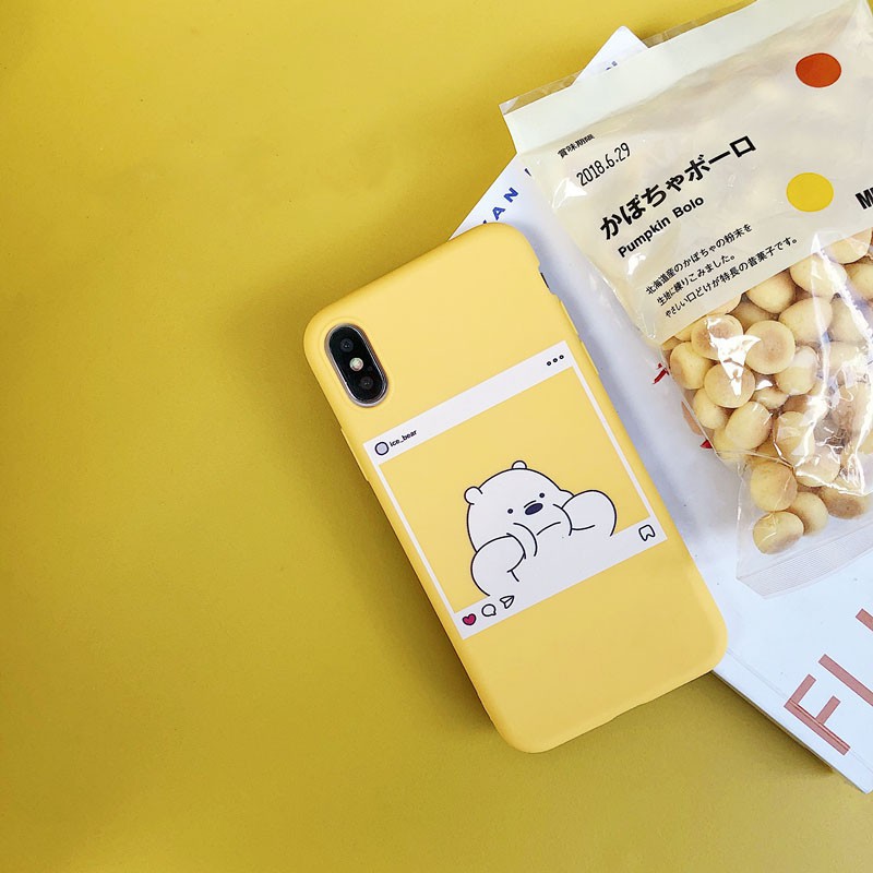 [ SAMSUNG ] Ốp Lưng Silicon Gấu Instagram - B021 | BigBuy360 - bigbuy360.vn