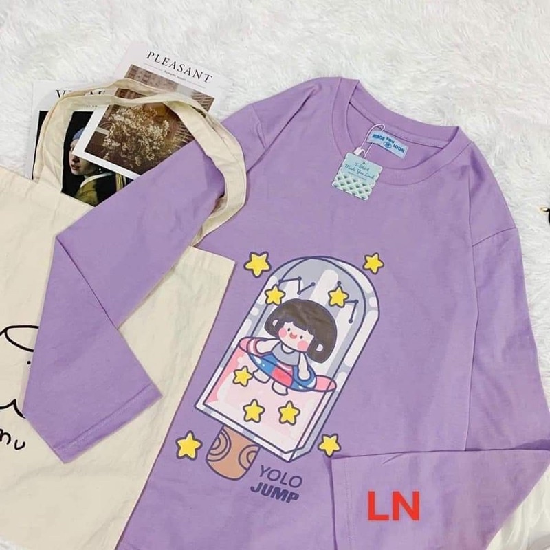 Áo xuông cây kem bé gái TH6