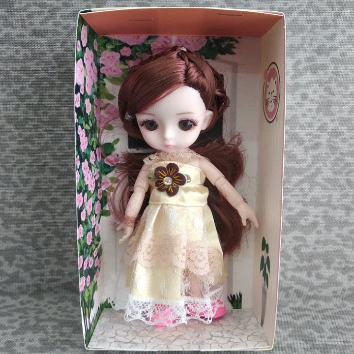 HỘP ĐỒ CHƠI BÚP BÊ CHIBI MẮT NGỌC 12 KHỚP