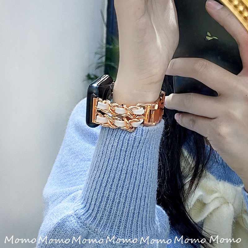 Dây Đeo Bằng Thép Không Gỉ Cao Cấp Cho Smart Watch Series 7 6 5 4 3 Band 41mm 45mm 42mm 40mm 44mm