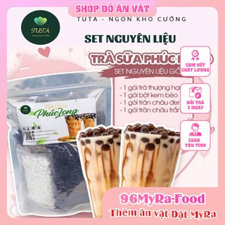 Set Trà Sữa Tự Pha Trân Châu Đường Đen 96MyRa, Nguyên Liệu Làm Trà Sữa Phúc Long (22-25Ly)