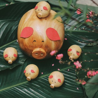 LỢN GỖ TIẾT KIỆM TIỀN