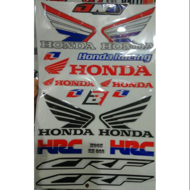 [Nhập AU12K giảm 12K đơn từ 99K]FREESHIP ĐƠN 99K_Bộ tem nổi Honda Racing boy