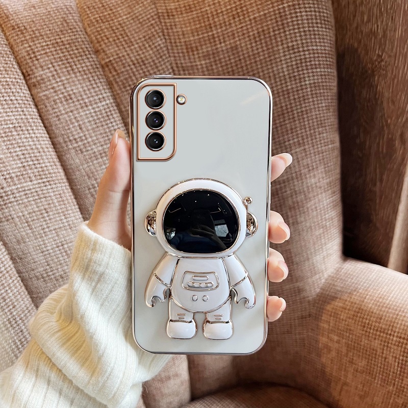 Ốp Điện Thoại Silicon Mềm Có Giá Đỡ Hình Phi Hành Gia Dành Cho Samsung Galaxy S20 S20 Plus S20 Ultra S20 FE S10 Plus S10