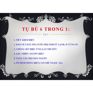Tụ Bù Tiết Kiệm Điện 3S (Có chức năng chống sét)
