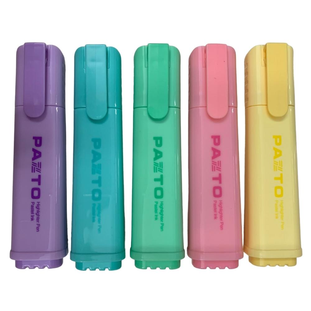 Bút dạ quang màu Pastel nét to Pazto F0-Hl009