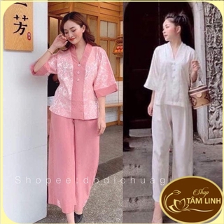 Đồ lam đi chùa # bà lai vải gấm, lụa pháp cao cấp giá rẻ