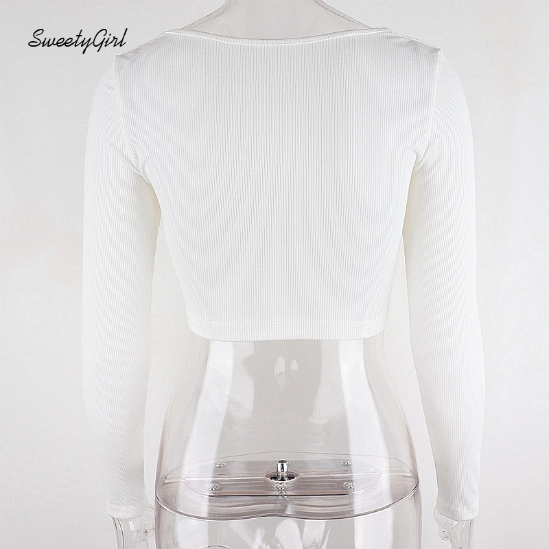 Áo dáng ngắn dài tay thời trang cho nữ