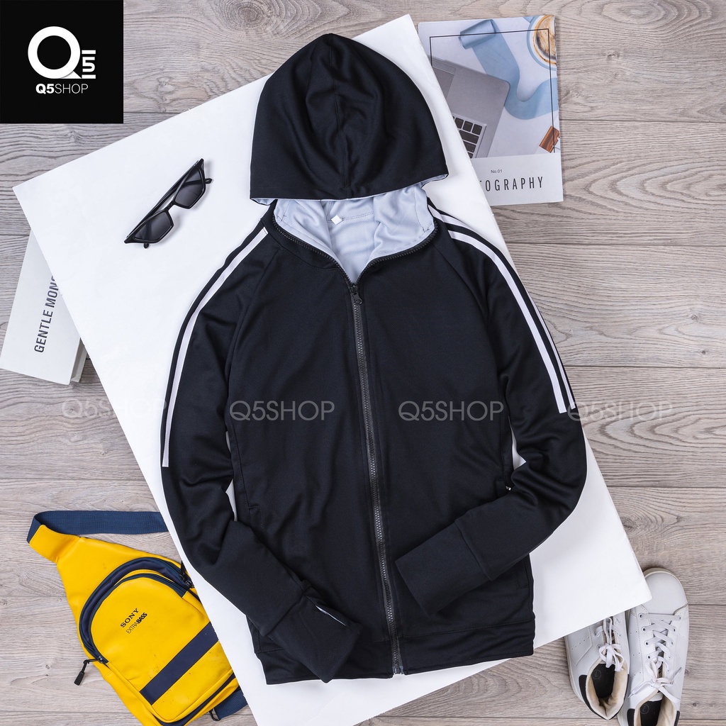 Áo Chống Nắng 2Mặt Thun Lạnh Lỗ Kim Mặc nam và nữ,Q5SHOP, 2 Lớp,2 Màu Chống tia UVF100+ , Chất vải mềm mịn mặc Cực Thíc