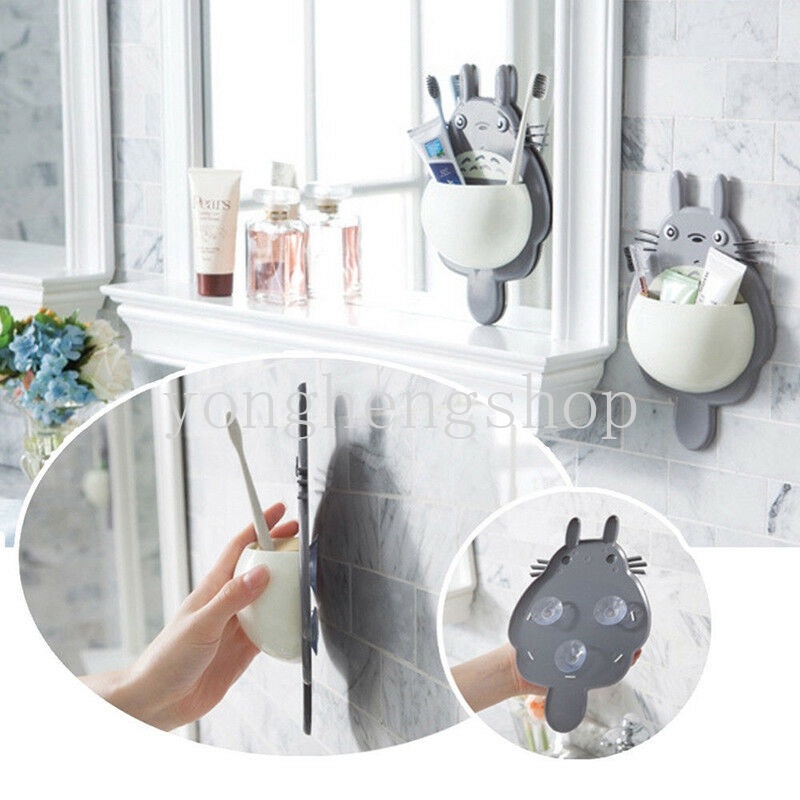 Giá Treo Bàn Chải Đánh Răng Gắn Tường Hình Totoro Dễ Thương Màu Sắc Ngẫu Nhiên