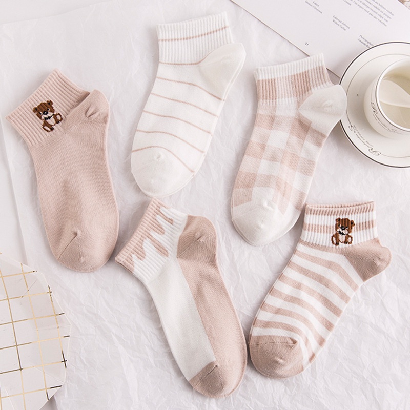 Tất nữ vớ nữ cổ ngắn họa tiết cute dễ thương phong cách Hàn Quốc M85