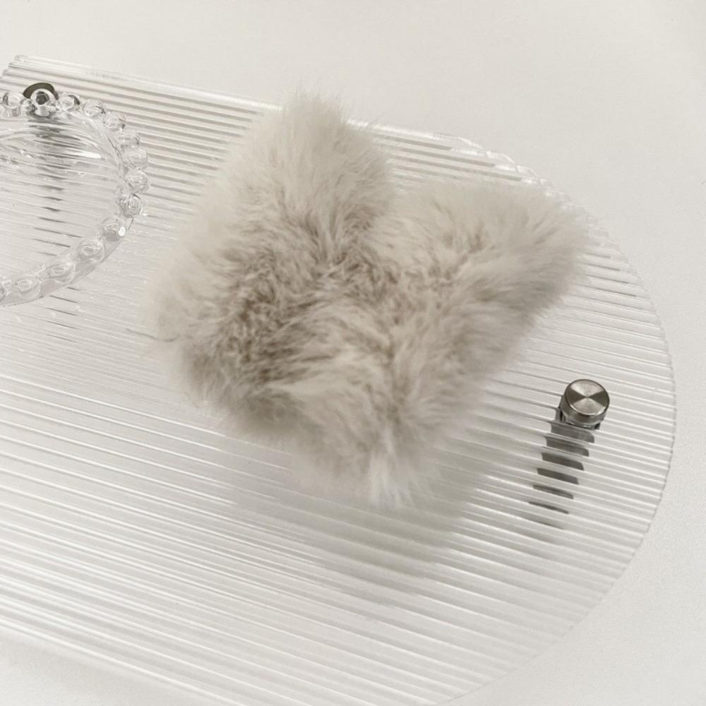 LILYES Butterfly Hair Claw Trendy Temperament Simple Hairpin Plush Headwear Headdress Cartoon Girls Korean Style Hair Clip