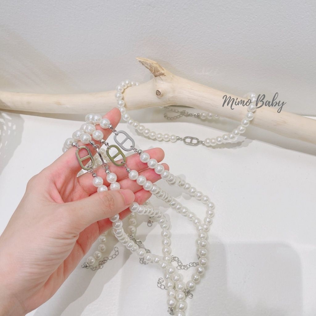 Vòng cổ chocker vòng ngọc trai nhân tạo cho nữ và bé gái KT23 Mimo baby