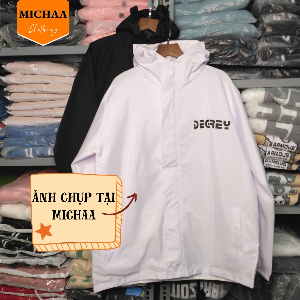 Áo Khoác Bomber Dù DEGREY Nam Nữ Ulzzang Unisex From Rộng Jacket - MICHAA