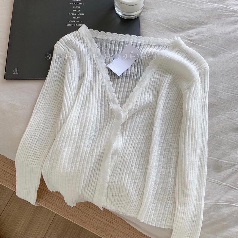 Áo cardigan len mỏng Hàn Quốc | BigBuy360 - bigbuy360.vn