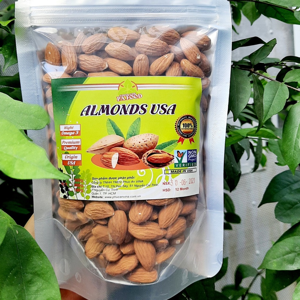 500g Hạnh Nhân Tươi Mỹ