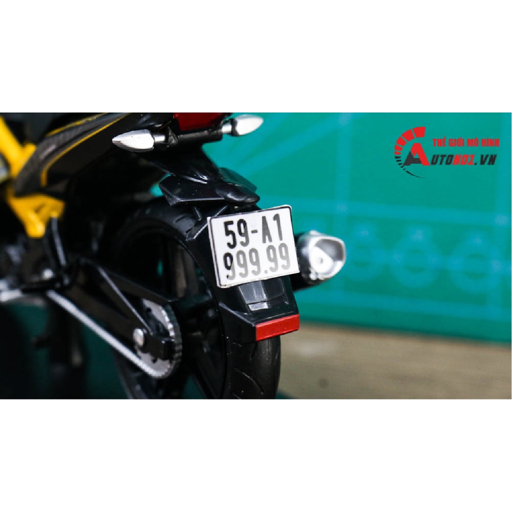 Biển số xe mô hình cho mô tô 1:12 1:18 HCM HN Autono1