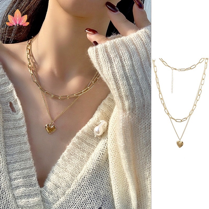 Vòng cổ Hai Lớp Phong Cách Âu Mỹ Thời Trang JP5