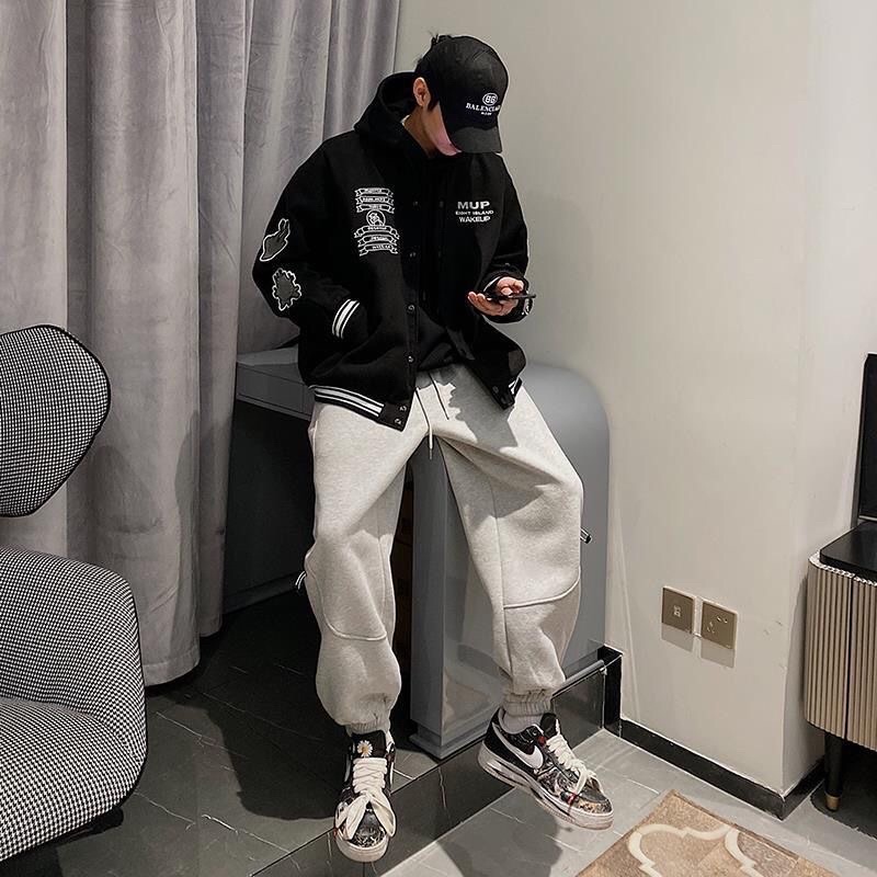 Áo Khoác Bomber Hình Thêu Thiết Kế Nổi Bật, Áo Khoác Đôi Phong Cách Trẻ Trung