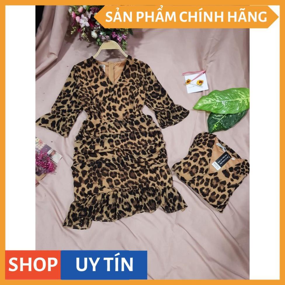 Đầm ôm  cổ V, họa tiết da beo sang chảnh  tôn da, đi chơi đi tiệc hay cafe đều hợp, hàng cao cấp có lót dày mịn - Đ0092 | BigBuy360 - bigbuy360.vn