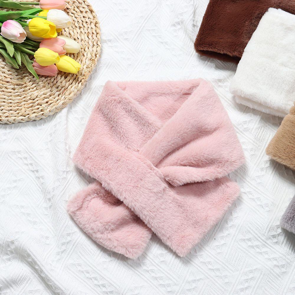 Khăn Choàng Cổ Bằng Lông Thỏ Nhân Tạo Giữ Ấm Mùa Đông Cho Nữ