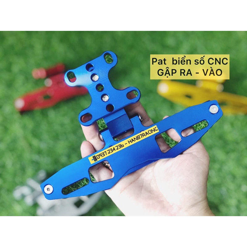 Pat Biển Số Gập Ra Vào - nhôm CNC  CBR150 Gsx150 R15 MT15 CBR650
