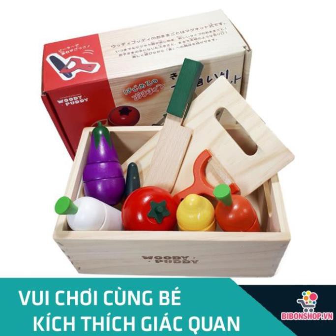 Bộ Cắt Hoa Quả Bằng Gỗ Tự Nhiên Hàng Xuất Nhật