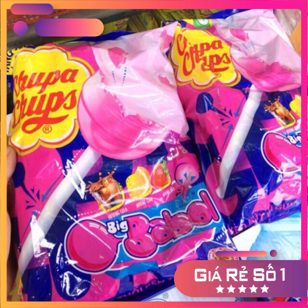 Kẹo Mút Chupa Chups nhân thổi Big Babol