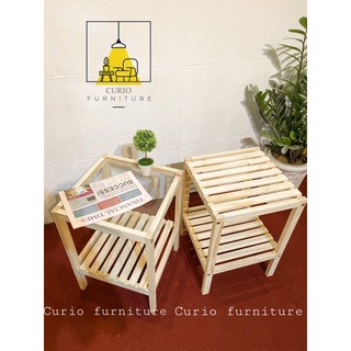 Kệ hình vuông mặt gỗ - kích thước 35x35x50cm màu gỗ tự nhiên/trắng/đen gỗ thông tự nhiên nhập mỹ