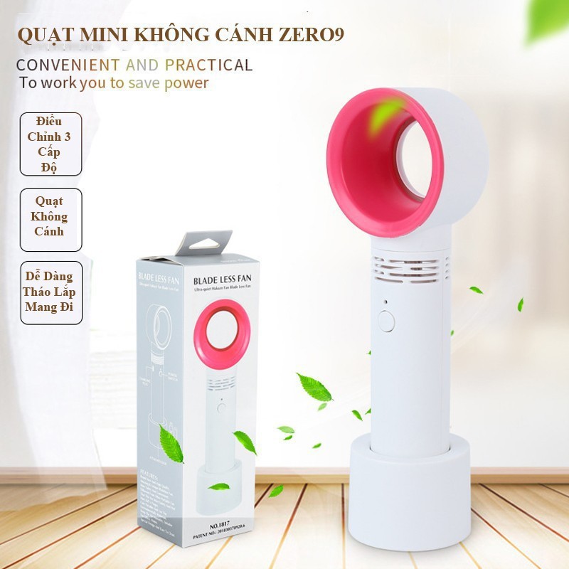 Quạt cầm tay mini không cánh làm mát trong mùa hè