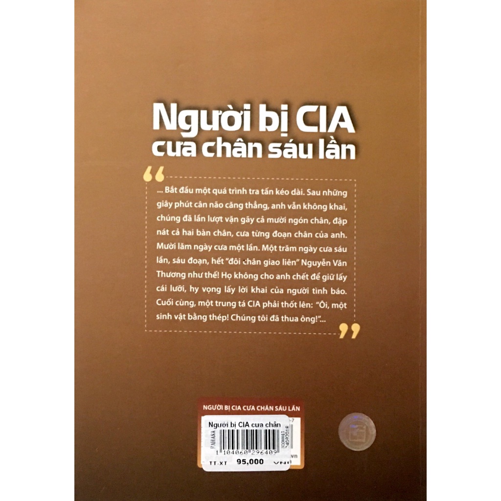 [Mã BMBAU50 giảm 7% đơn 99K] Sách Người bị CIA cưa chân sáu lần