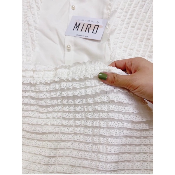 set áo croptop chân váy bộ áo phồng rúm mix chân váy ren sốp siêu hot cổ trụ dự tiệc cánh dơi ren bèo dáng A