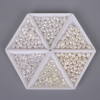 10-20 hạt nhựa xỏ lỗ hình thoi làm trâm cổ trang có sẵn nguyên liệu trang sức handmade