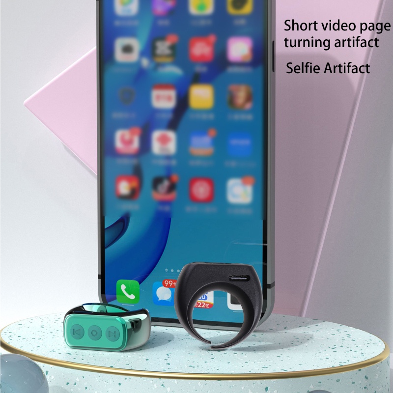 Bonj Thiết Bị Điều Khiển Video Mini Nắp Lật Ngón Tay Bluetooth Điện Thoại