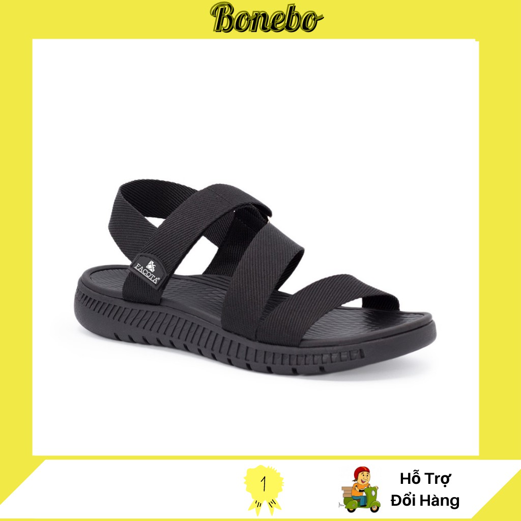 [Mã FASHIONT4WA2 giảm 10k đơn từ 50k] Giày Sandal Nữ Quai Dù Cao Cấp Facota Đi Học SDN01