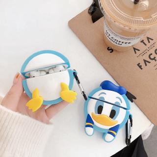 Vỏ bảo vệ hộp đựng tai nghe Apple Airpods Pro bằng Silicon mềm hình mông vịt dễ thương