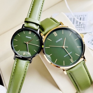 Đồng hồ nữ dây da Casio LTP VT02BL